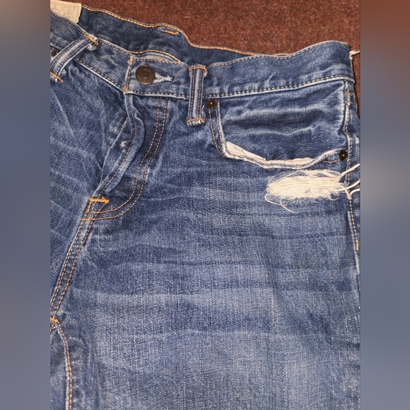 Abercrombie & Fitch Classic Staight Fit Men's Jeans Marked 31x30 Measuring 30x28 - Picture 6 of 14